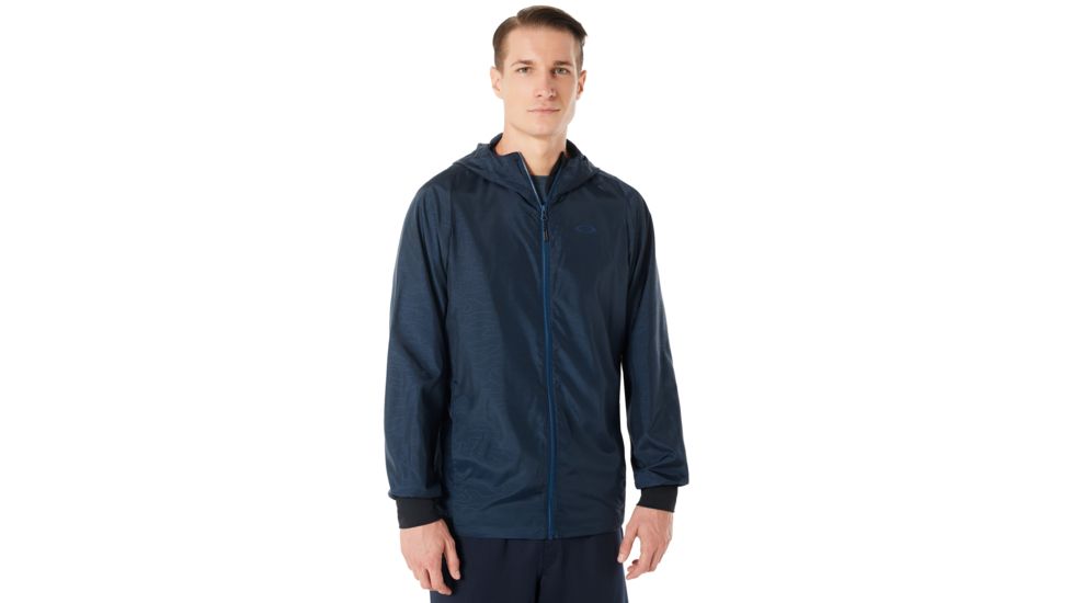 Oakley Enhance Emboss 8.7 Wind Jacket - Mens, Fathom, Large, 412591-6AC-L