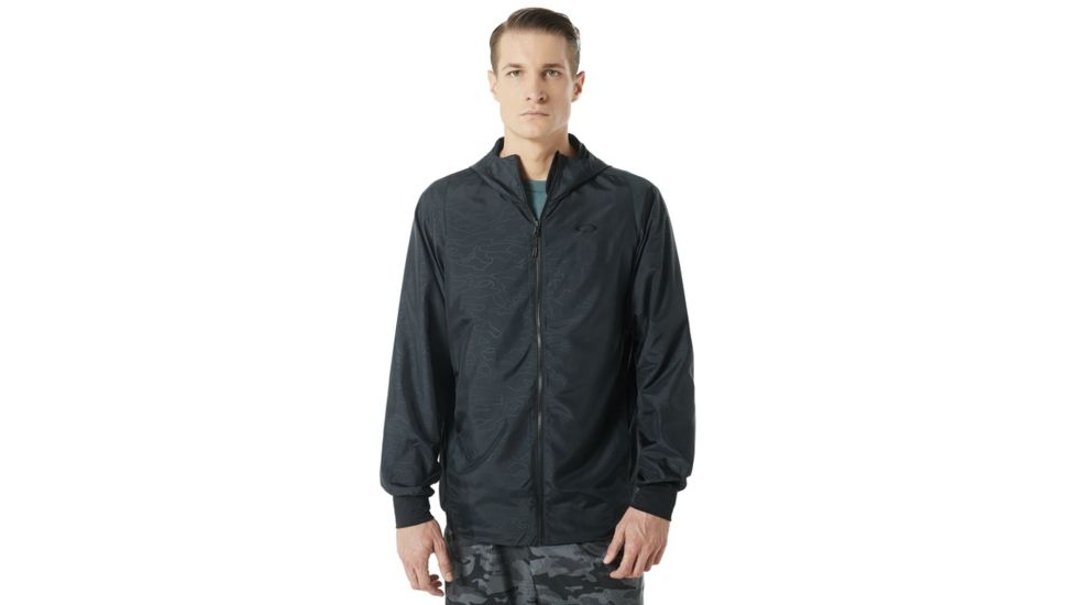 Oakley Enhance Emboss Wind Jacket 8.7 - Mens, Blackout, 3XL, 412591-02E-XXXL