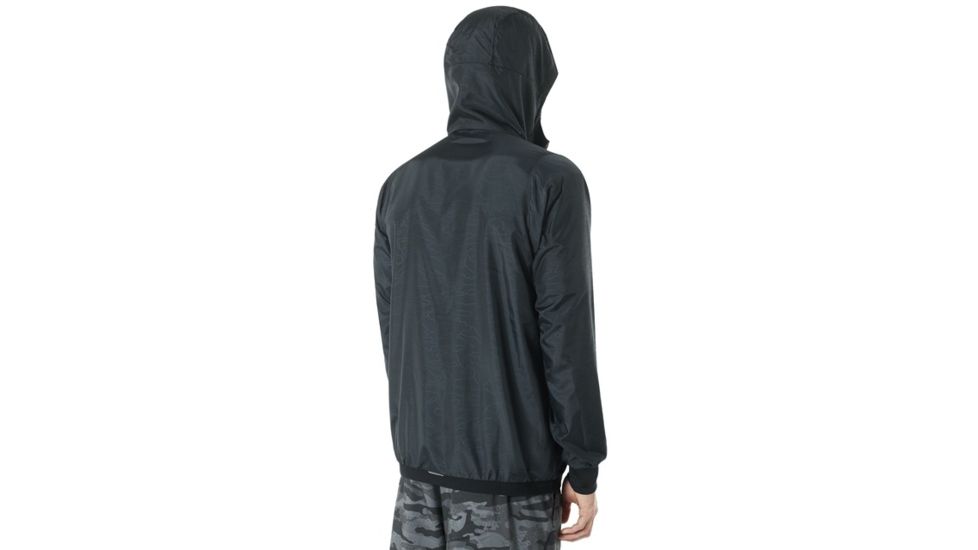 Oakley Enhance Emboss Wind Jacket 8.7 - Mens, Blackout, 3XL, 412591-02E-XXXL