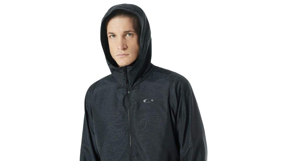 Oakley Enhance Emboss Wind Jacket 8.7 - Mens, Blackout, 3XL, 412591-02E-XXXL