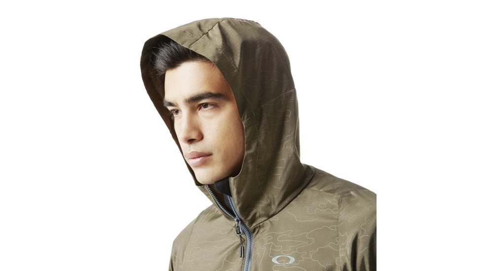 Oakley Enhance Emboss Wind Jacket 8.7 - Mens, Canteen, Large, 412591-87Y-L