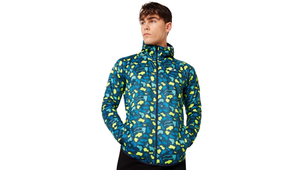 Oakley Enhance Graphic Knit Hoody 9.7 - Mens, Blue Storm Print, Small, 412821-66V-S