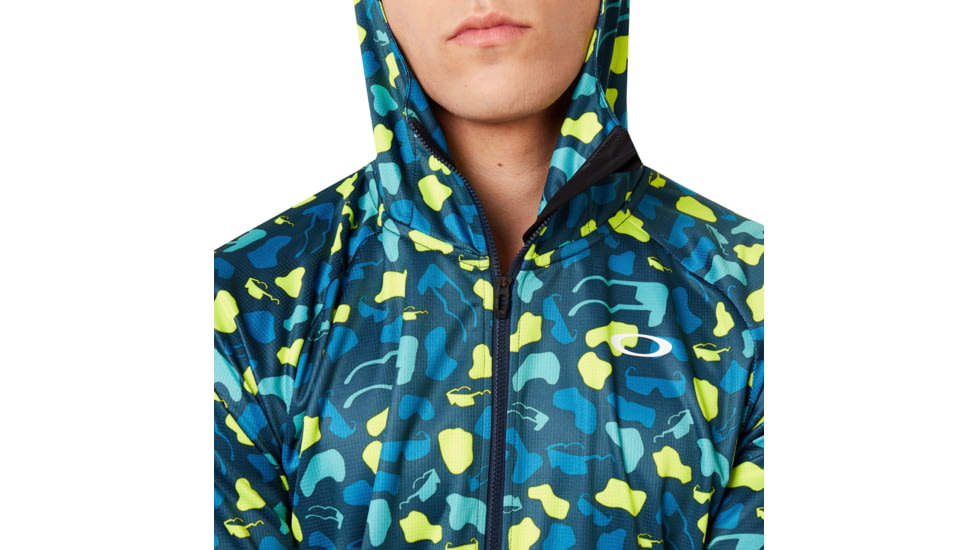 Oakley Enhance Graphic Knit Hoody 9.7 - Mens, Blue Storm Print, Small, 412821-66V-S