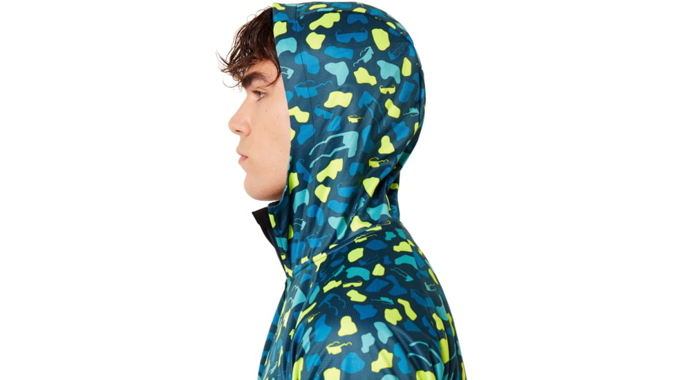 Oakley Enhance Graphic Knit Hoody 9.7 - Mens, Blue Storm Print, Small, 412821-66V-S