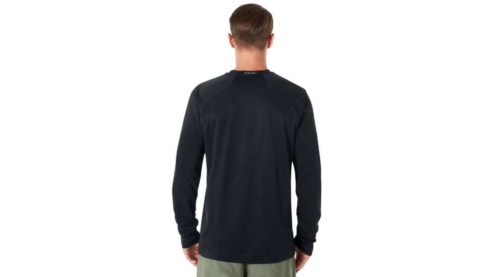 Oakley Enhance Long Sleeve Crew 8.7.02 - Mens, Blackout, 2XL, 434249-02E-XXL