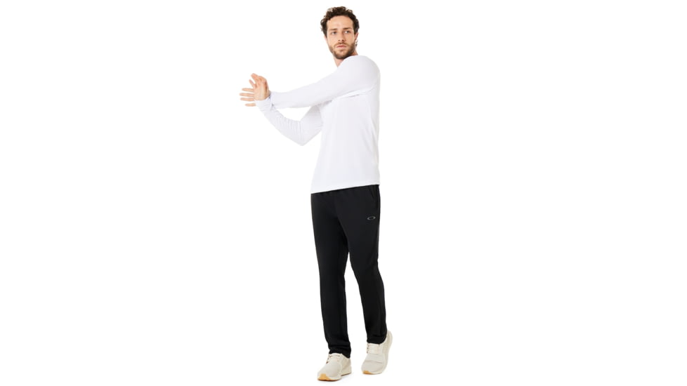 Oakley Enhance Long Sleeve Crew 8.7.02 - Mens, White, Large, 434249-100-L