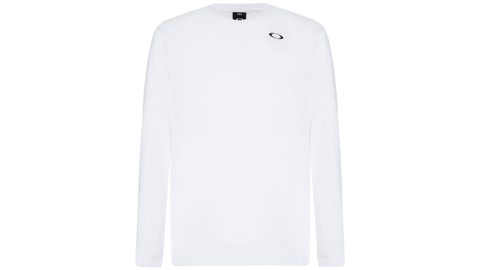 Oakley Enhance Long Sleeve Crew 8.7.02 - Mens, White, Large, 434249-100-L