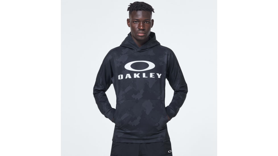 Oakley Enhance Mobility Fleece Hoody - Mens, Black Print, 2XL, FOA400151-00G-XXL