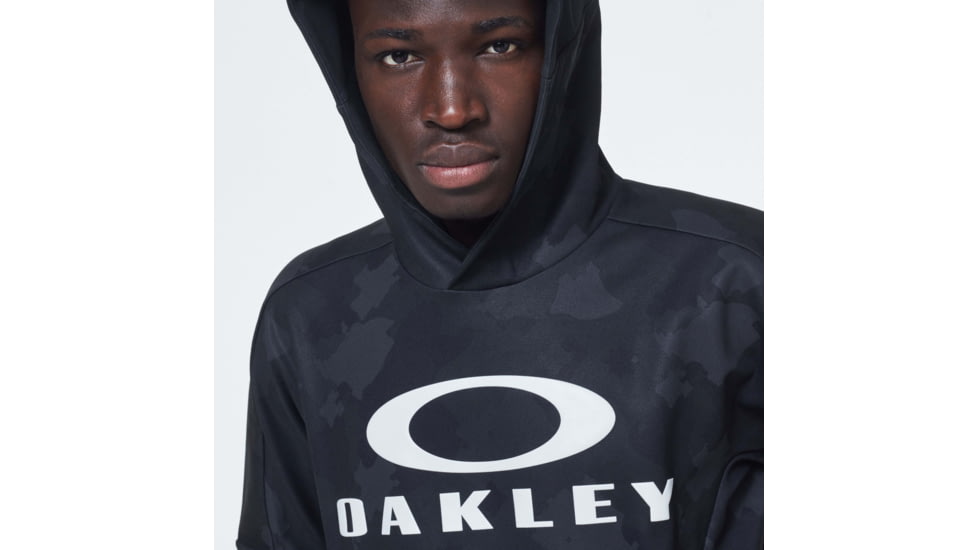 Oakley Enhance Mobility Fleece Hoody - Mens, Black Print, 2XL, FOA400151-00G-XXL