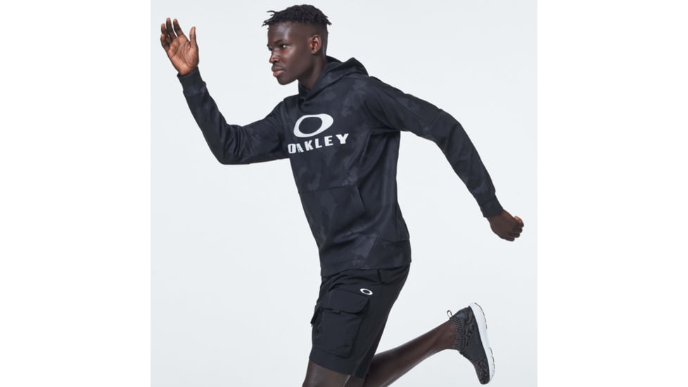 Oakley Enhance Mobility Fleece Hoody - Mens, Black Print, 2XL, FOA400151-00G-XXL