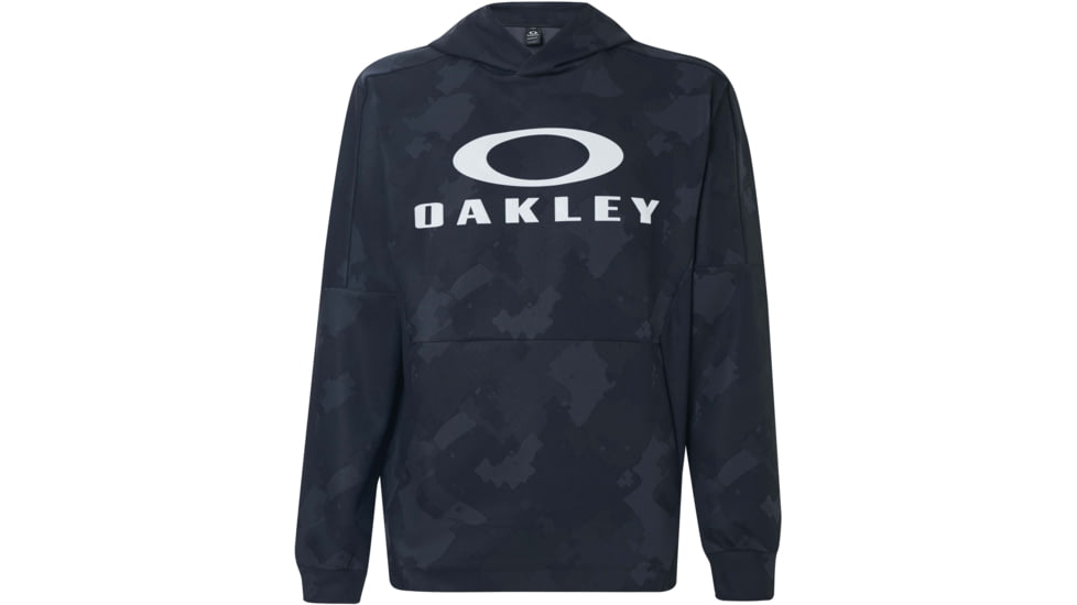 Oakley Enhance Mobility Fleece Hoody - Mens, Black Print, Extra Large, FOA400151-00G-XL