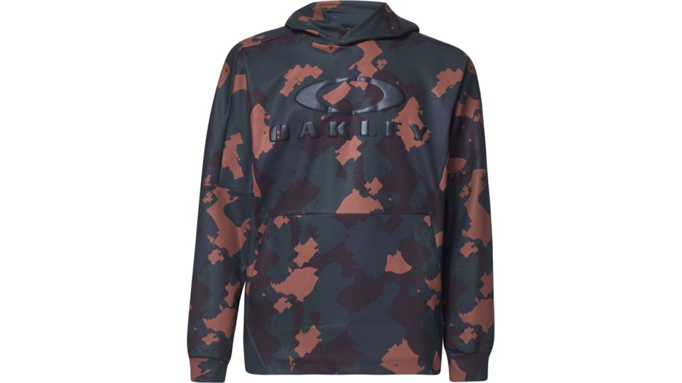 Oakley Enhance Mobility Fleece Hoody - Mens, Green Print, Small, FOA400151-78Y-S