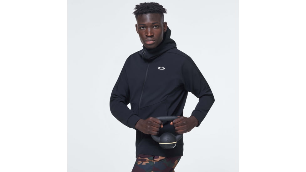 Oakley Enhance Mobility Fleece Jacket - Mens, Blackout, Extra Large, FOA400152-02E-XL
