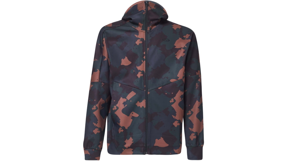 Oakley Enhance Mobility Fleece Jacket - Mens, Green Print, Extra Large, FOA400152-78Y-XL