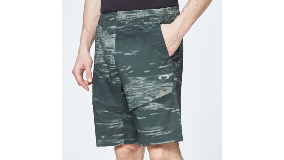 Oakley Enhance Mobility Shorts - Mens, Green Print, Large, FOA400171-78Y-L