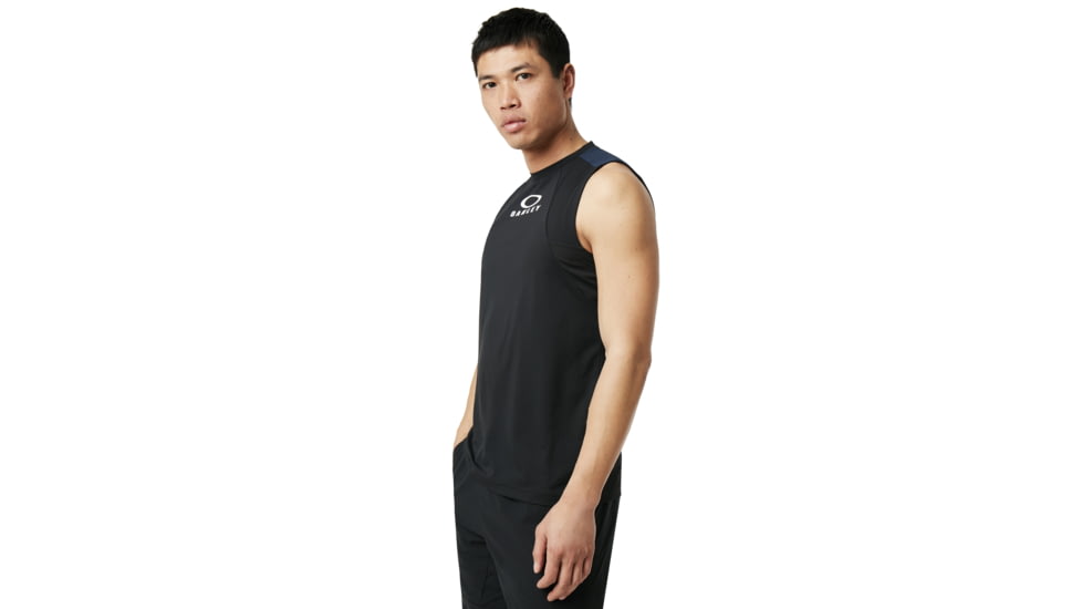 Oakley Enhance No Sleeves Crew 9.0 - Mens, Blackout, Large, 457720-02E-L