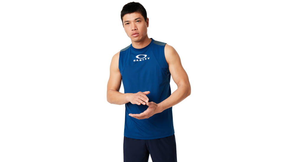 Oakley Enhance No Sleeves Crew 9.0 - Mens, Dark Blue, Extra Large, 457720-609-XL
