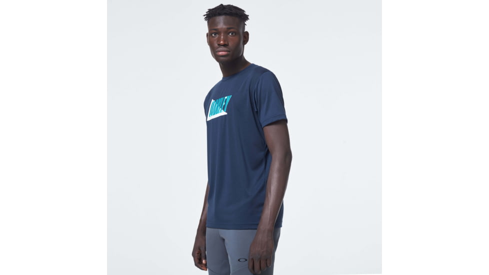 Oakley Enhance Qd Short Sleeve Tee Mix 10.0 - Mens, Black Iris, Medium, FOA400159-6DG-M