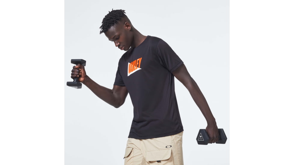 Oakley Enhance Qd Short Sleeve Tee Mix 10.0 - Mens, Blackout, Medium, FOA400159-02E-M