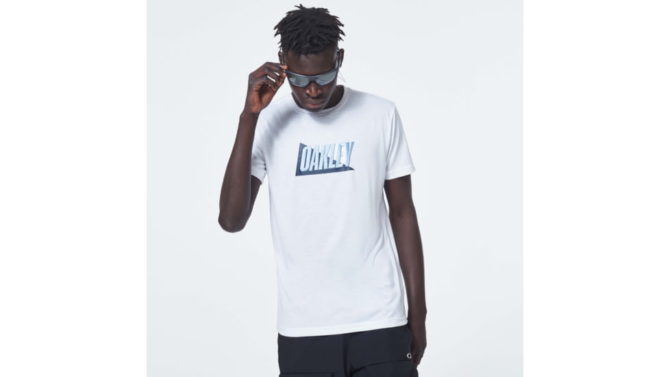 Oakley Enhance Qd Short Sleeve Tee Mix 10.0 - Mens, White, 2XL, FOA400159-100-XXL