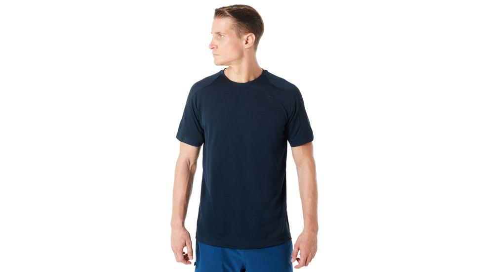 Oakley Enhance Short Sleeve Crew 8.7.01 - Mens, Fathom, 2XL, 434259-6AC-XXL