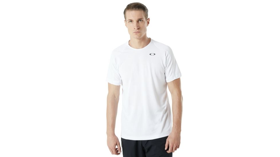 Oakley Enhance Short Sleeve Crew 8.7.01 - Mens, White, Large, 434259-100-L