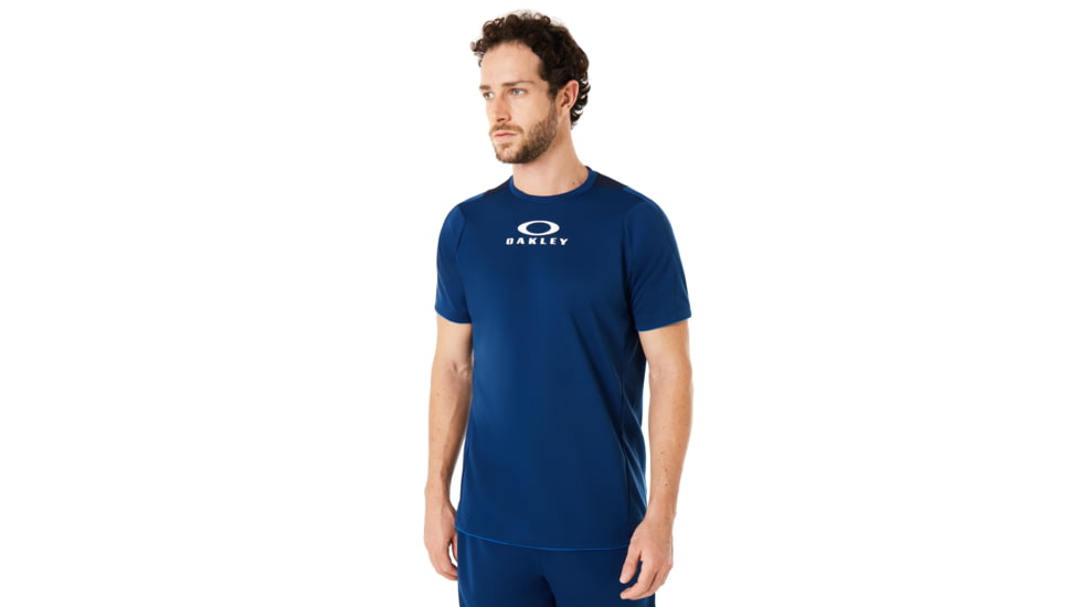 Oakley Enhance Short Sleeve Crew 8.7.02 - Mens, Dark Blue, Extra Large, 434250-609-XL