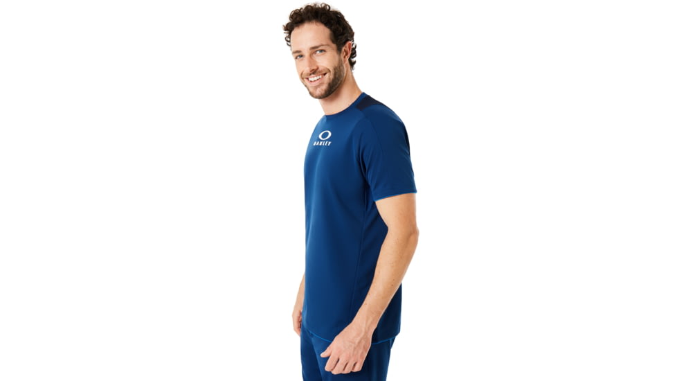 Oakley Enhance Short Sleeve Crew 8.7.02 - Mens, Dark Blue, Extra Large, 434250-609-XL