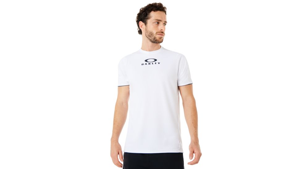 Oakley Enhance Short Sleeve Crew 8.7.02 - Mens, White, Large, 434250-100-L