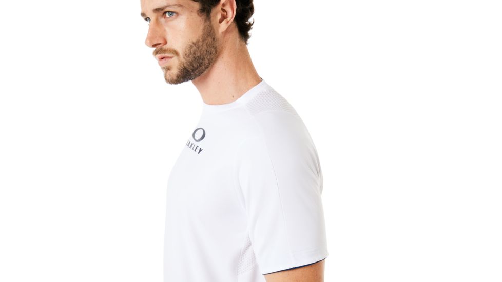 Oakley Enhance Short Sleeve Crew 8.7.02 - Mens, White, Large, 434250-100-L