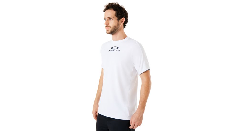 Oakley Enhance Short Sleeve Crew 8.7.02 - Mens, White, Large, 434250-100-L