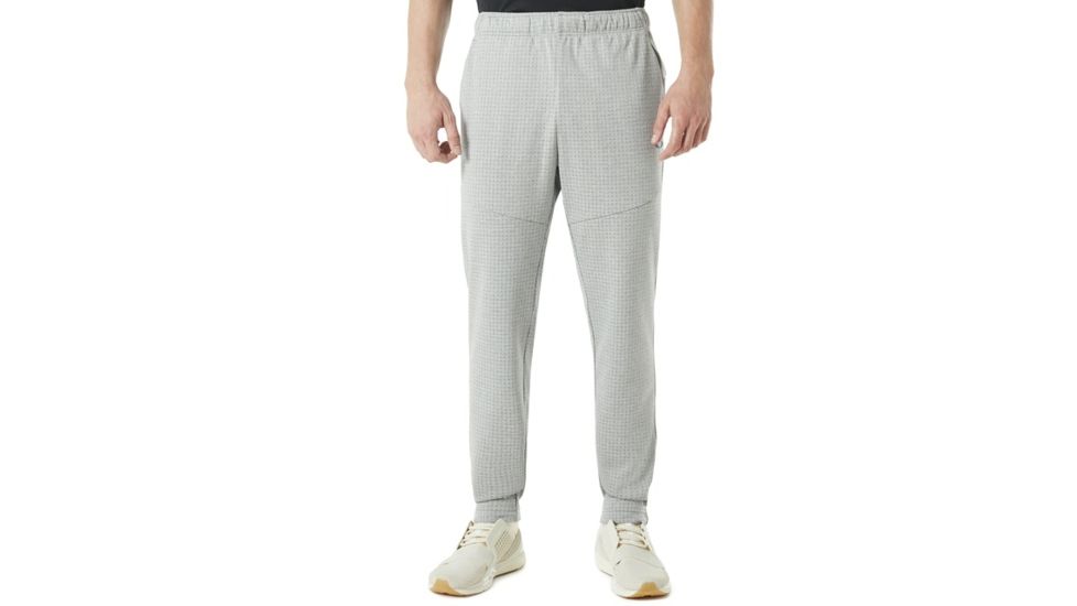 Oakley Enhance Technical Fleece Pants.Grid 8.7 - Mens, Light Heather Grey, Large, 422460-22K-L