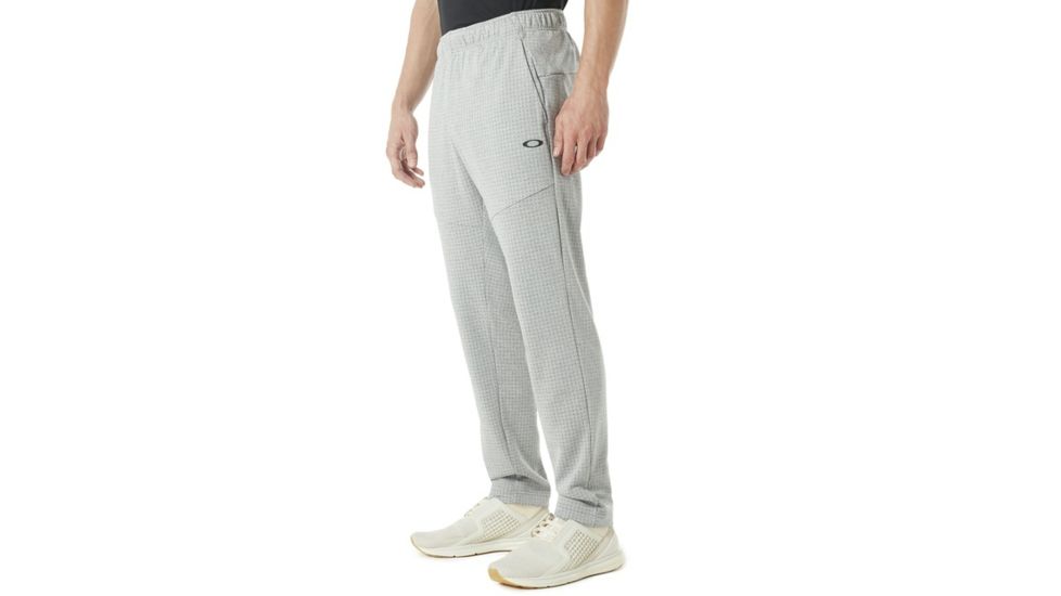 Oakley Enhance Technical Fleece Pants.Grid 8.7 - Mens, Light Heather Grey, Large, 422460-22K-L