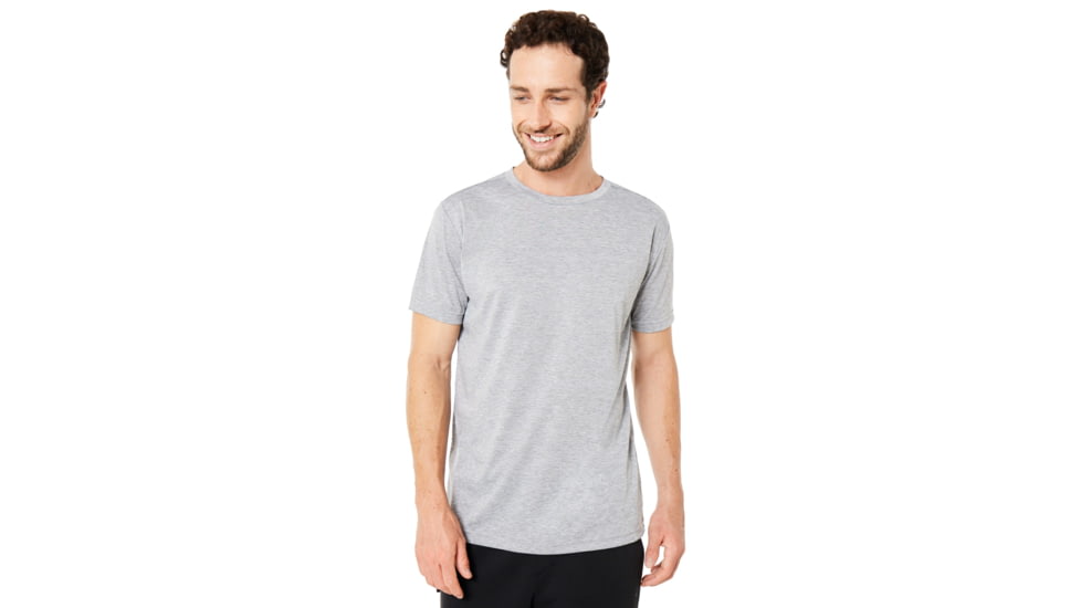 Oakley Enhance Technical Qd Short Sleeve Tee.18.09 - Mens, Light Heather Grey, Extra Large, 434254-22K-XL
