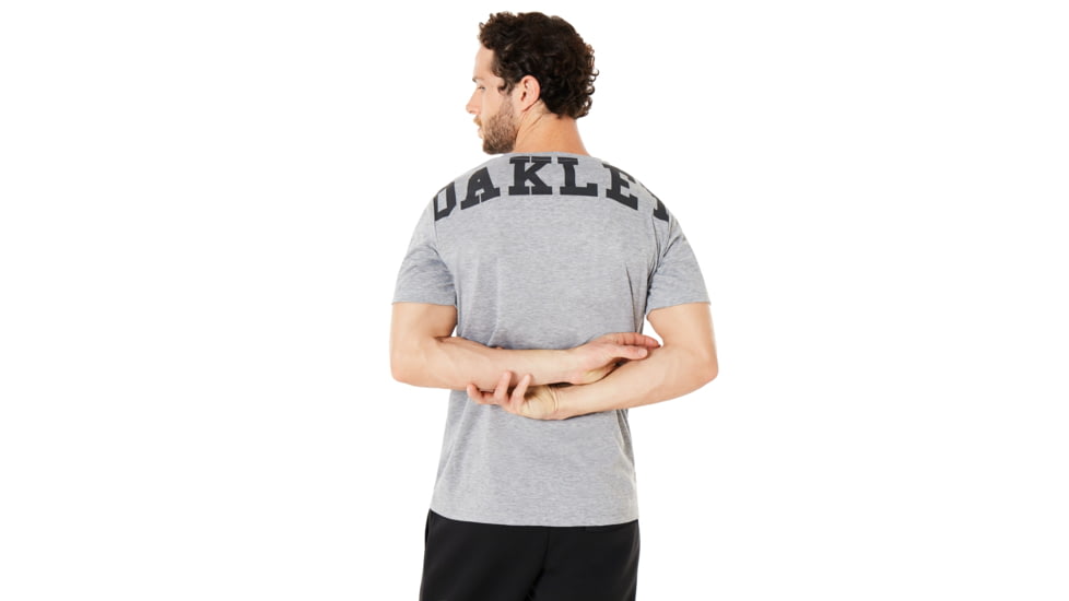 Oakley Enhance Technical Qd Short Sleeve Tee.18.09 - Mens, Light Heather Grey, Extra Large, 434254-22K-XL