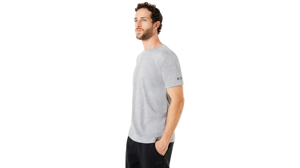 Oakley Enhance Technical Qd Short Sleeve Tee.18.09 - Mens, Light Heather Grey, Extra Large, 434254-22K-XL