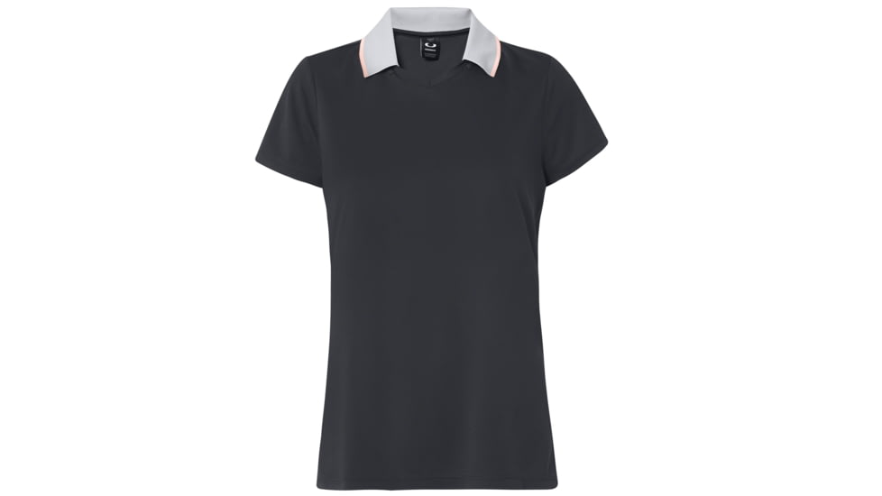 Oakley Enjoy Basic Golf Polo Short Sleeve - Womens, Blackout, Extra Large, 532355-02E-XL