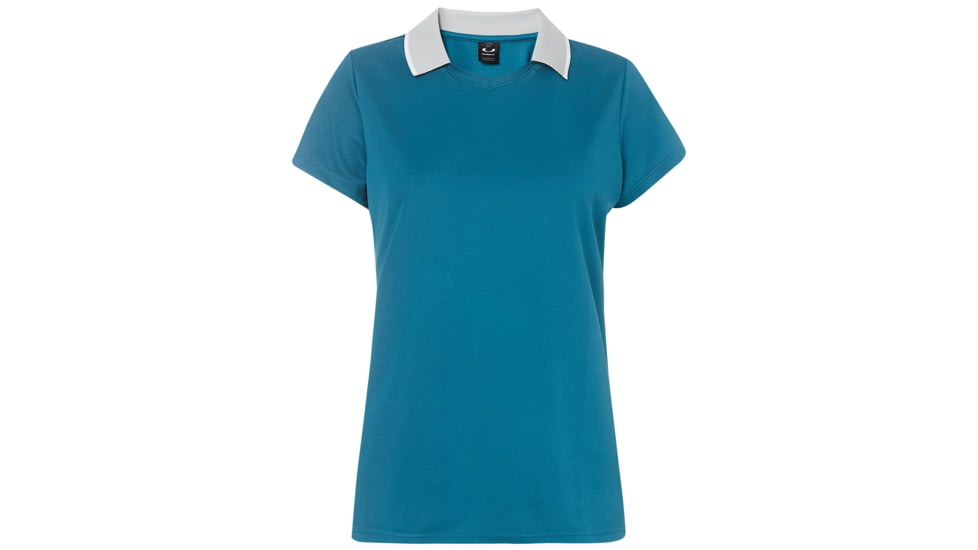 Oakley Enjoy Basic Golf Polo Short Sleeve - Womens, Deep Aqua, Small, 532355-74A-S