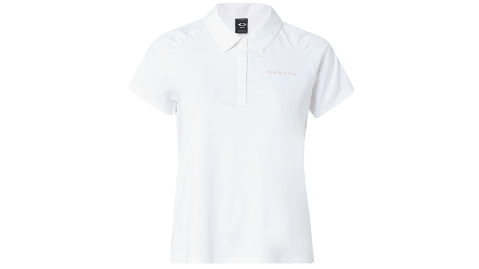 Oakley Enjoy Golf Polo Short Sleeve - Womens, White, Large, 532356-100-L