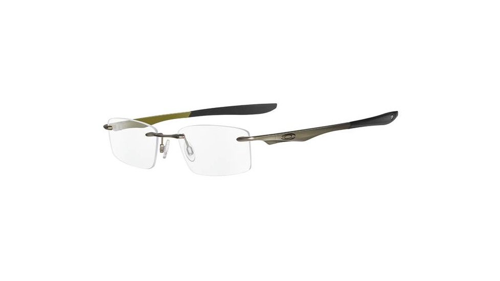 Oakley Evade 53mm Brushed Chrome Men's Eyeglass Frames w/ Blank Lenses 22-174