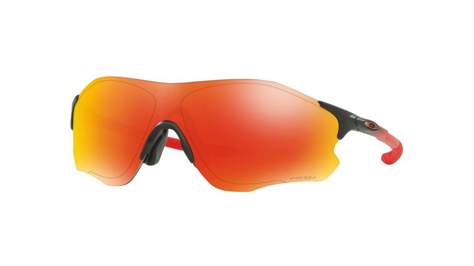 Oakley EVZERO PATH A OO9313 Single Vision Prescription Sunglasses OO9313-931312-38 - Lens Diameter 38 mm, Frame Color Ruby Fade