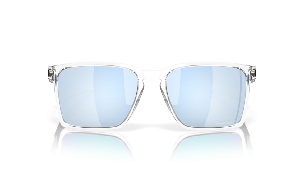 Oakley Exchange Sun Sunglasses, Polished Clear, PRIZM Sapphire Polarized, PRIZM Sapphire Polarized, OO9483-0356