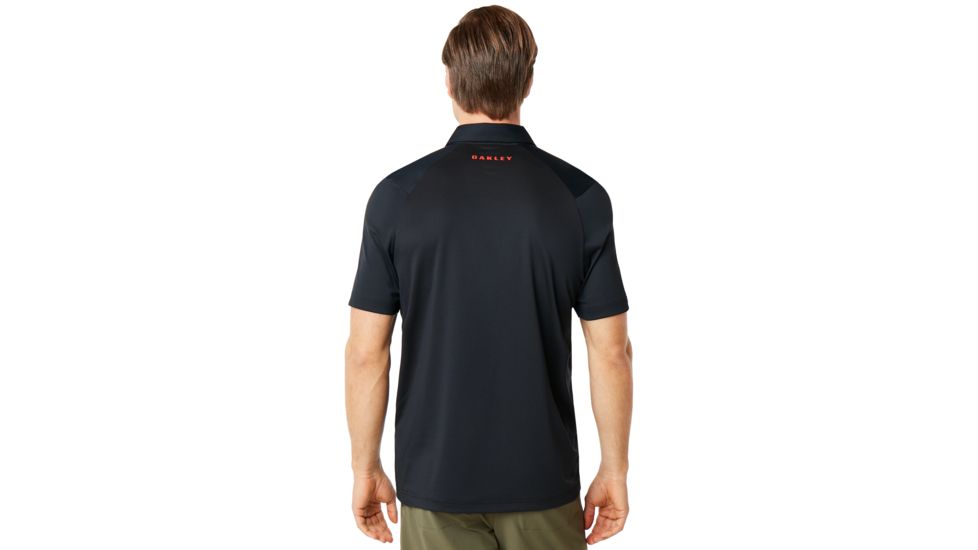 Oakley Exploded Ellipse Golf Polo Short Sleeve - Mens, Blackout, Large, 434310-02E-L