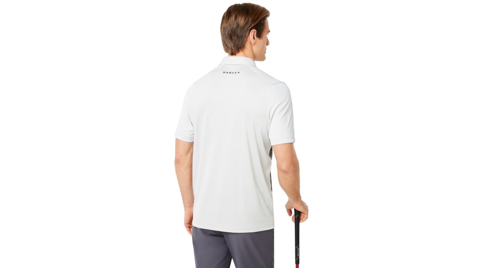 Oakley Exploded Ellipse Golf Polo Short Sleeve - Mens, Light Grey, 2XL, 434310-202-XXL