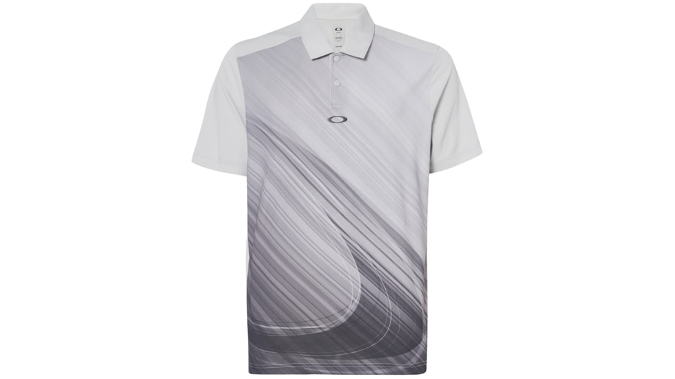 Oakley Exploded Ellipse Golf Polo Short Sleeve - Mens, Light Grey, 2XL, 434310-202-XXL