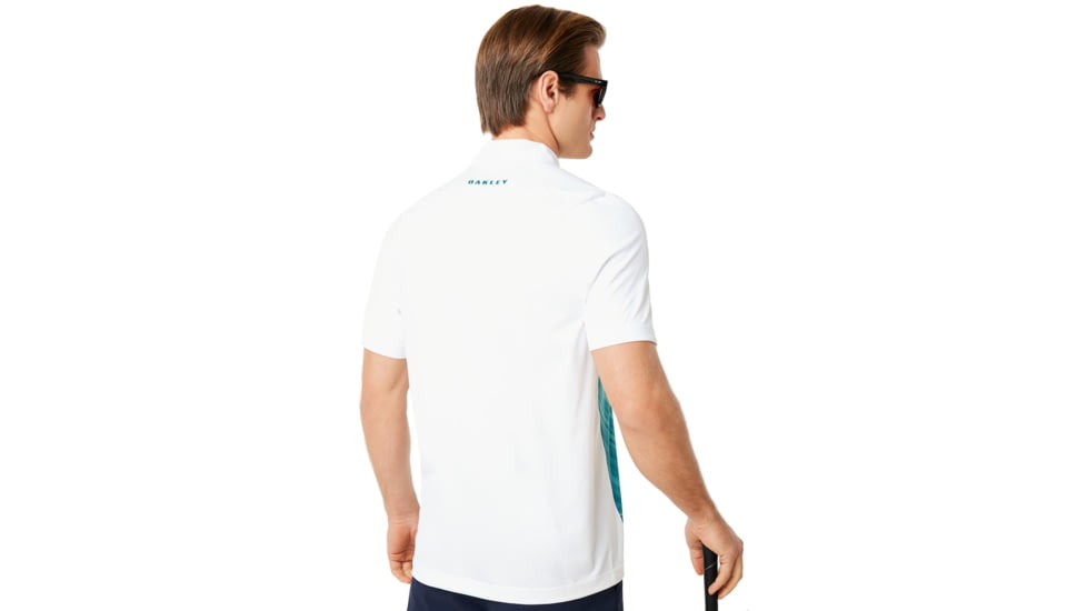 Oakley Exploded Ellipse Golf Polo Short Sleeve - Mens, White, Small, 434310-100-S