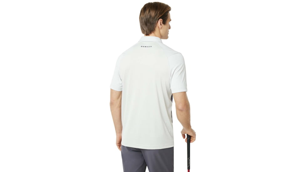 Oakley Exploded Ellipse Short Sleeve Golf Polo - Mens, Light Grey, Extra Small, 434310CRS-202-XS