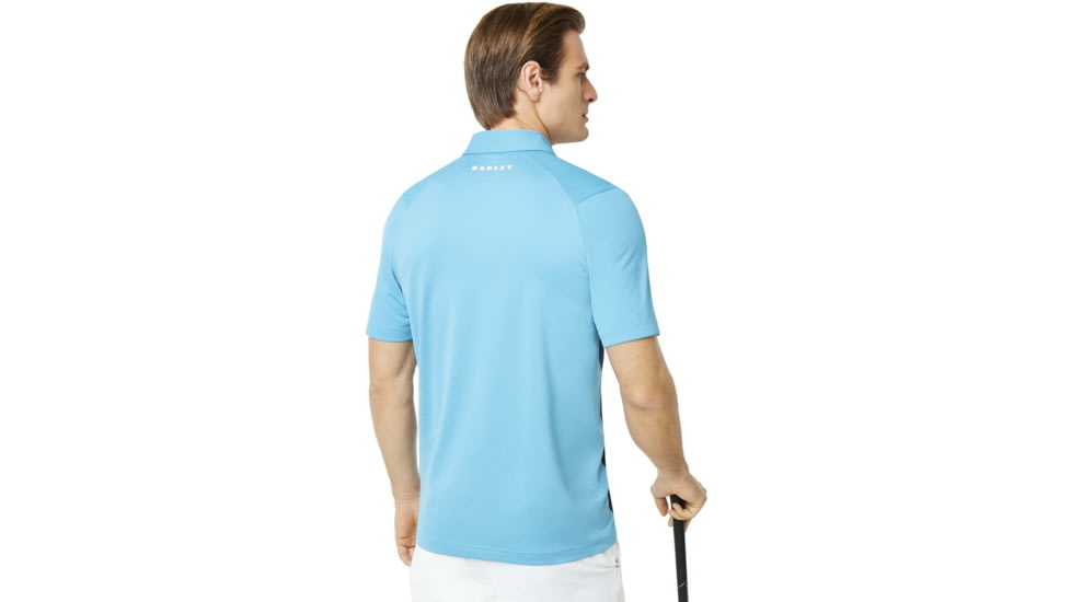 Oakley Exploded Ellipse Short Sleeve Golf Polo - Mens, Stormed Blue, Extra Large, 434310CRS-6SB-XL