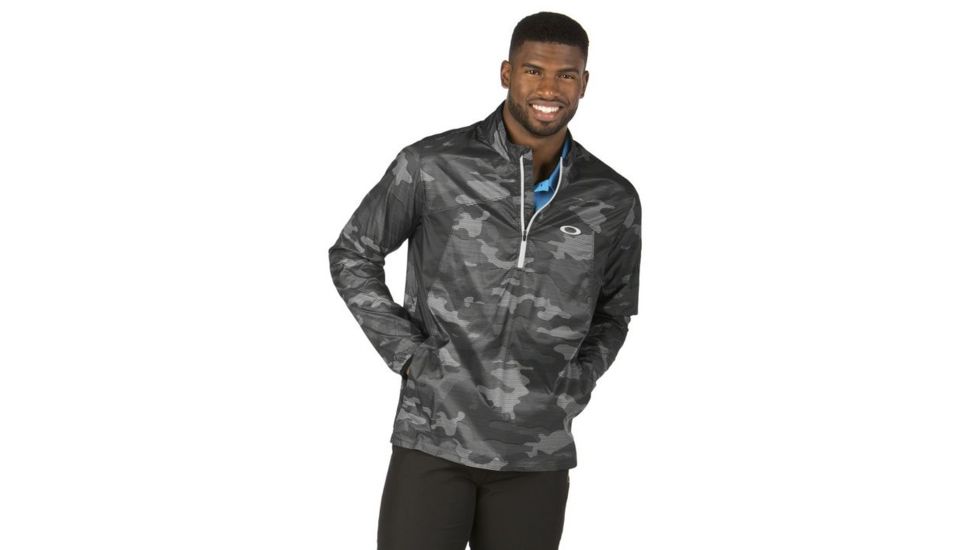 Oakley Factory Lite 1/4 Zip, Jet Black, Medium 412040-01K-MD