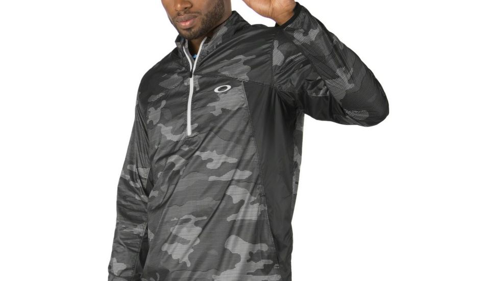 Oakley Factory Lite 1/4 Zip, Jet Black, Medium 412040-01K-MD